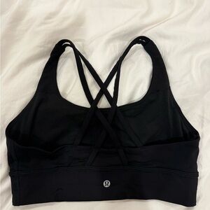 lululemon athletica Black Crisscross Back Sports Bra
